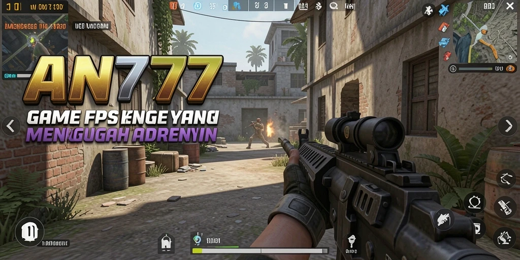 Tangkapan layar gameplay AN777 yang menunjukkan aksi pertempuran seru.