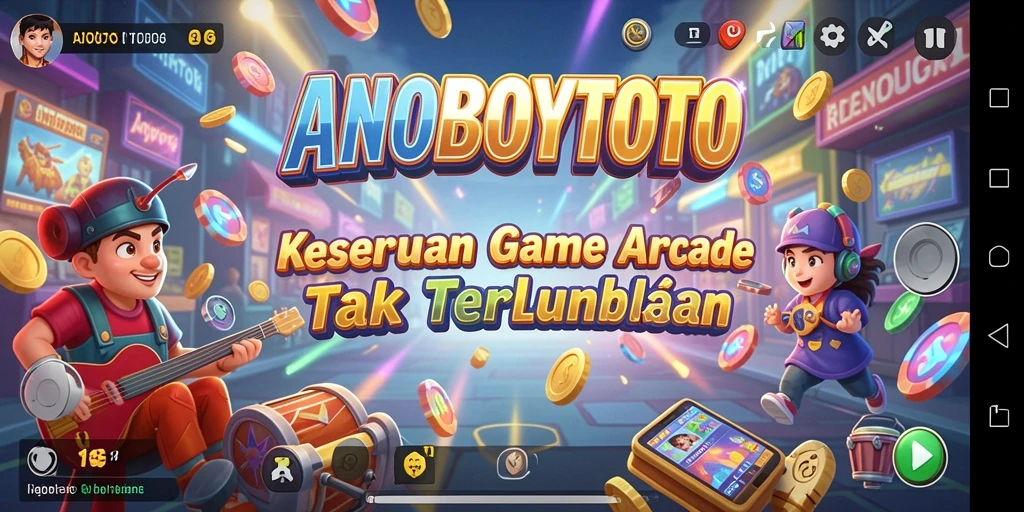 Gambaran gameplay seru dari ANOBOYTOTO dengan elemen Arcade.