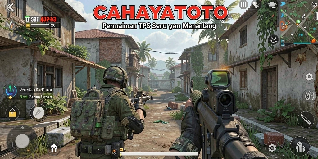 Tangkapan layar gameplay menampilkan aksi seru dalam CAHAYATOTO.