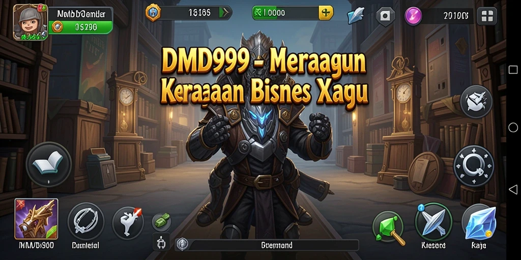 Screenshot DMD999 menampilkan gameplay menarik dari pengelolaan bisnis.