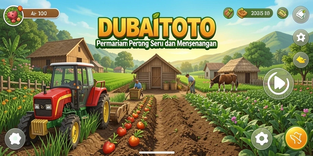 Gameplay seru saat mengelola kebun di DUBAITOTO.