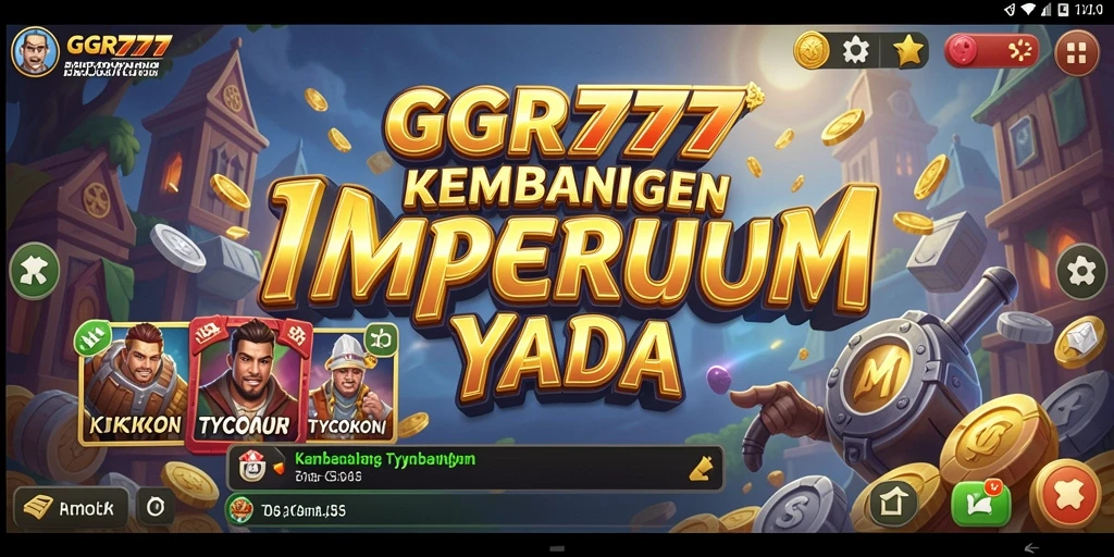 Screenshot GGR777 menunjukkan gameplay seru dalam membangun bisnis Tycoon.