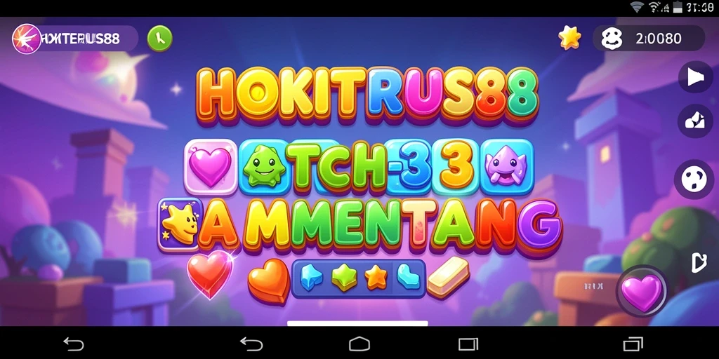 Tampilan gameplay HOKITERUS88 yang menantang dan berwarna-warni.