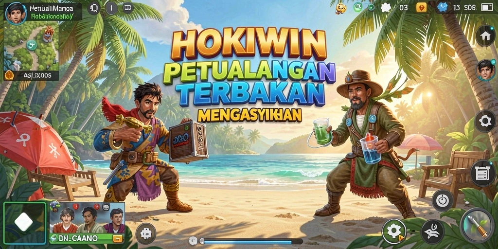 Tampilan gameplay HOKIWIN yang mengesankan dalam dunia terbuka.