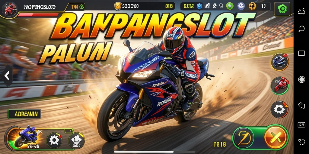 Screenshot HOPENGSLOT menunjukkan aksi balap motor yang seru.