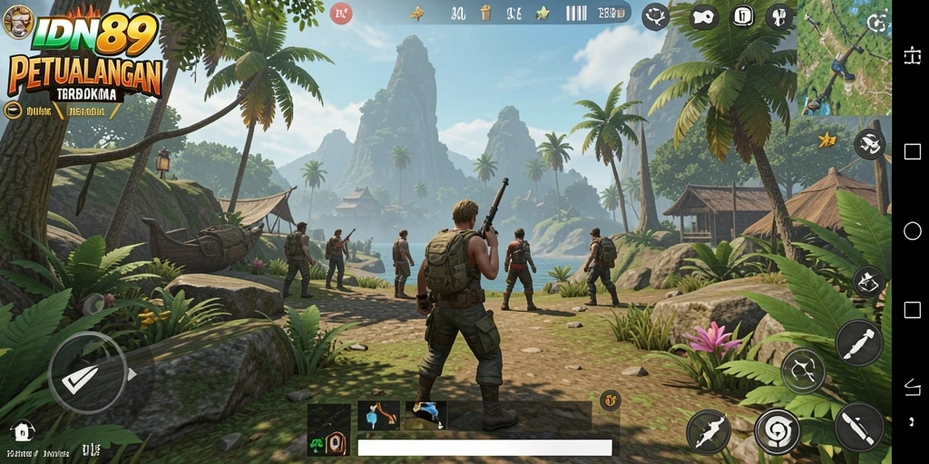 Tampilan gameplay yang epik dalam dunia terbuka IDN89.