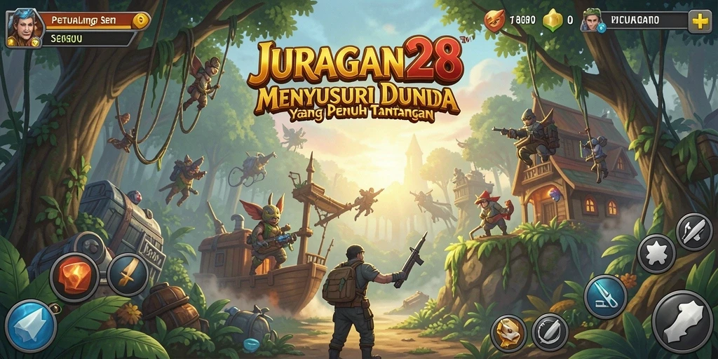 Screenshot JURAGAN28 menampilkan aksi seru dalam petualangan.