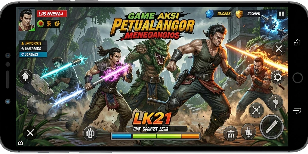 Tangkapan layar dari gameplay LK21 yang menampilkan aksi mendebarkan.