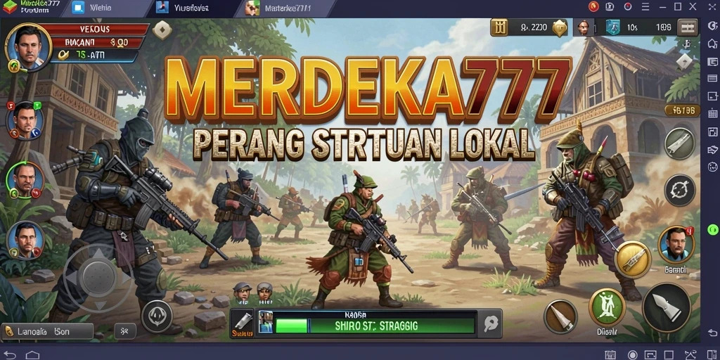 Screenshot yang menunjukkan aksi seru dalam gameplay TPS MERDEKA777.