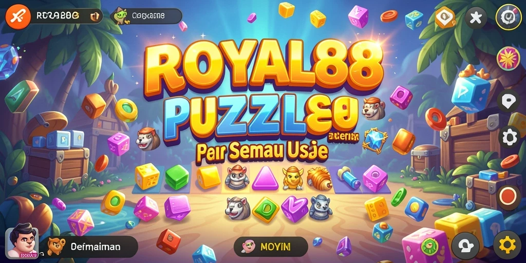 Screenshot permainan ROYAL88 menampilkan gameplay Puzzle yang menantang.