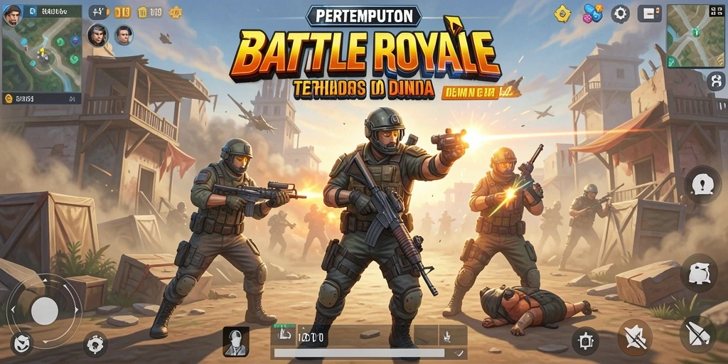 Screenshot gameplay S13 menampilkan aksi pertempuran seru.